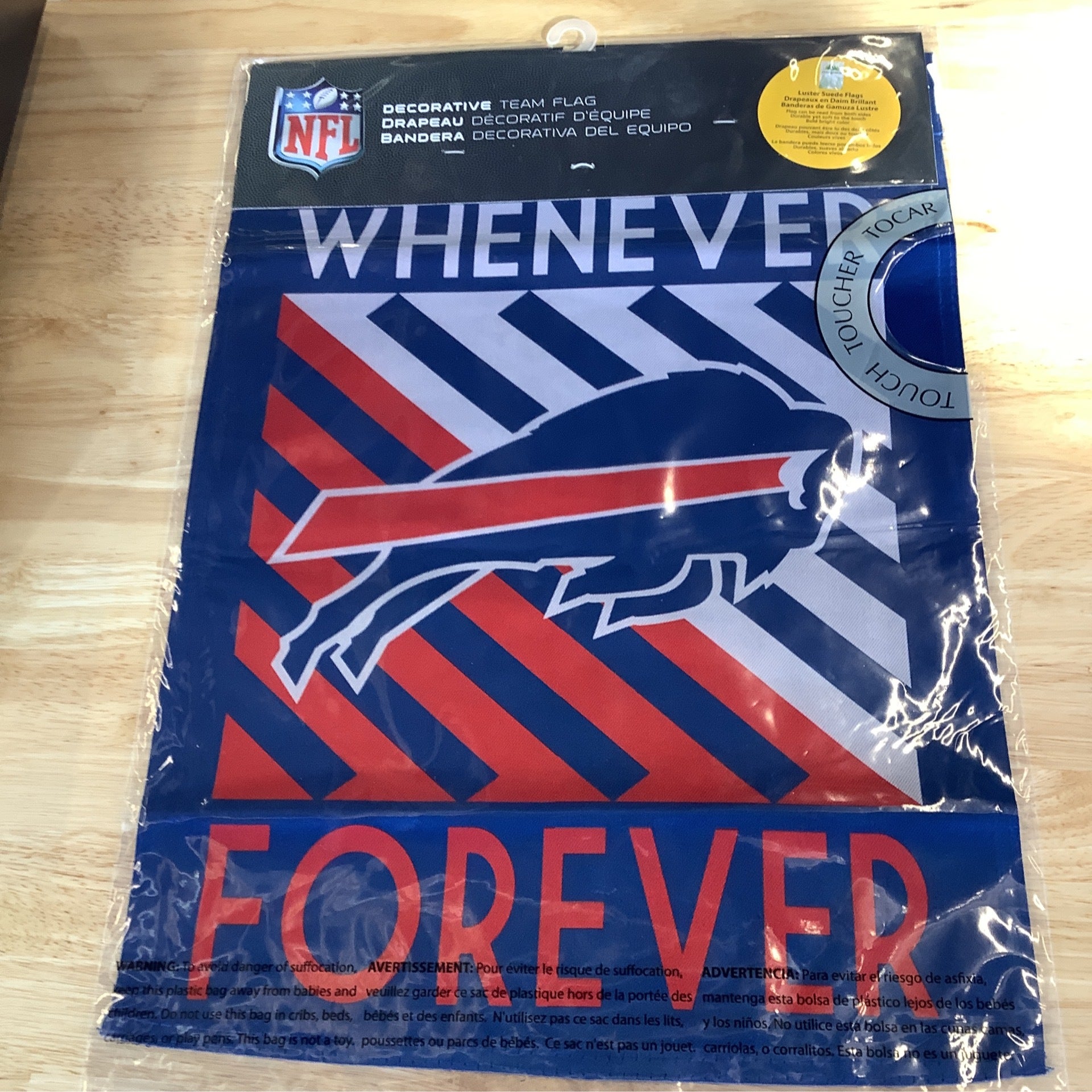 Buffalo Bills Whenever, Wherever, Forever Flag