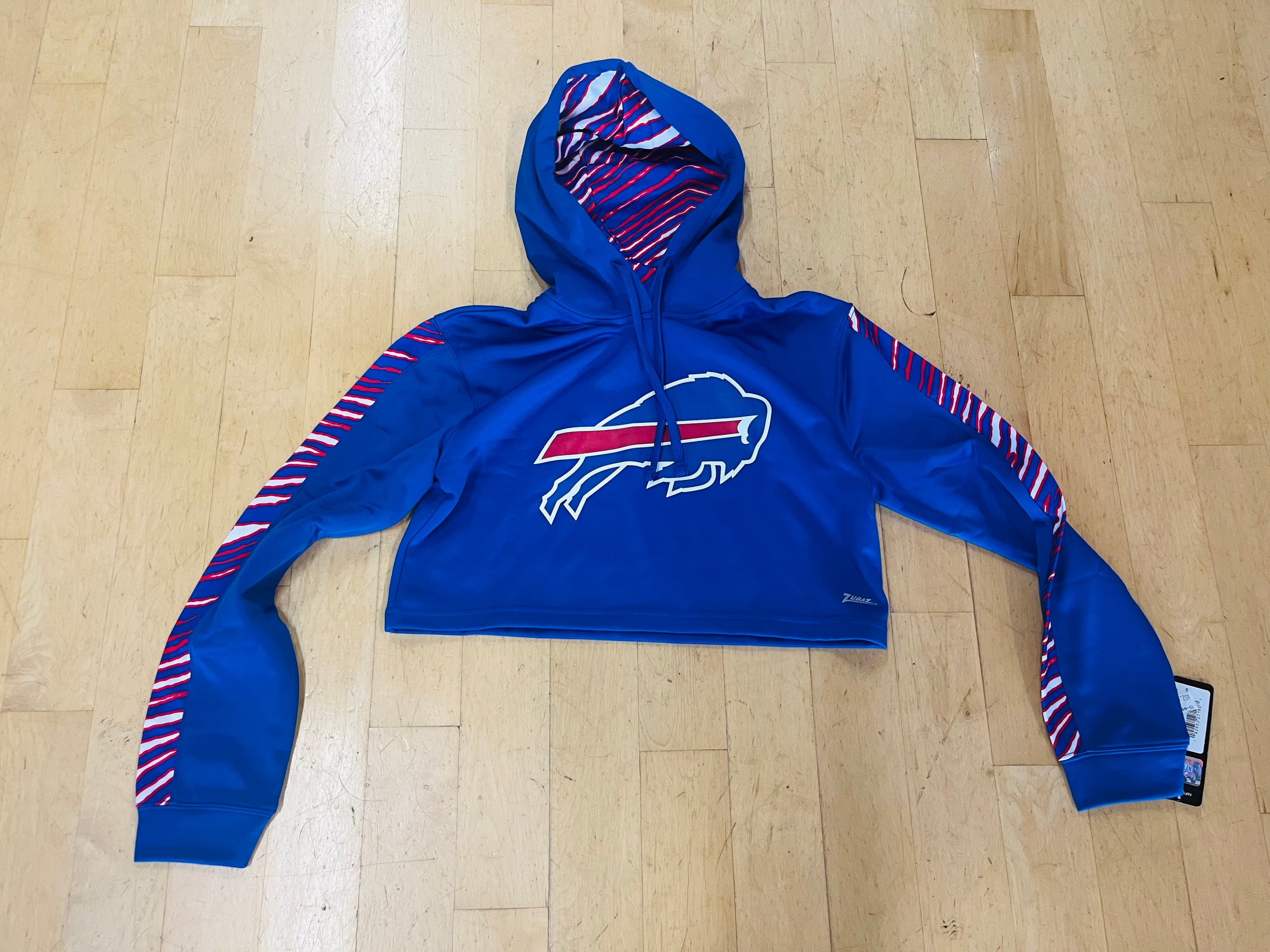 Zubaz Buffalo Bills Ladies Croptop Hoodie